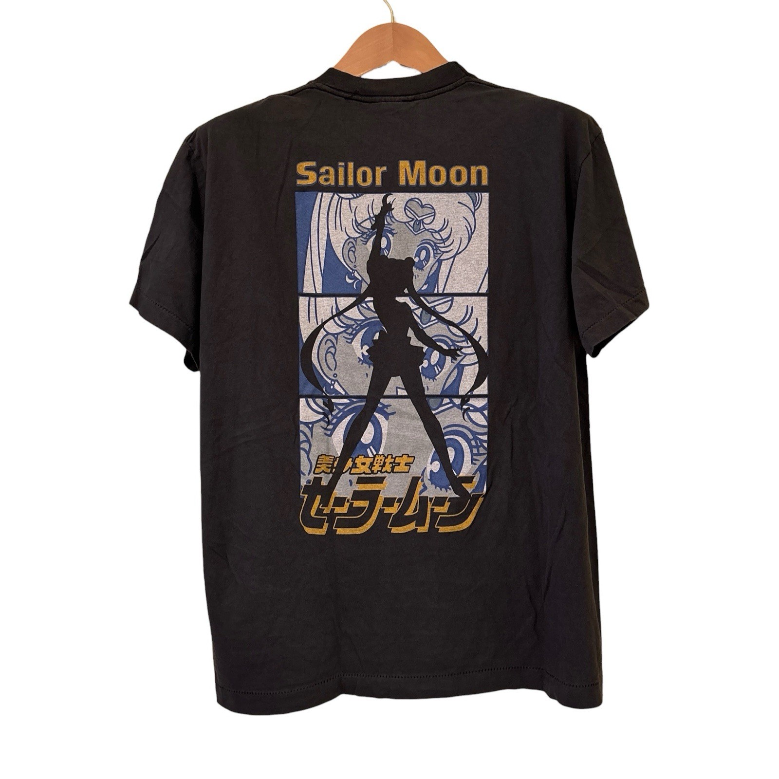 The Eyes Sailor Moon 1998 Anime Vintage Black Tshirt REPRINT Single Stitch Sz L