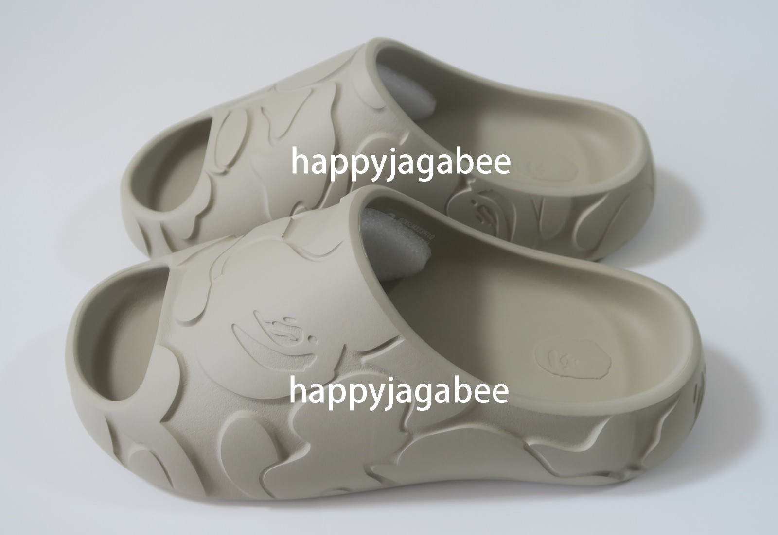 * A BATHING APE Men’s Footwear BAPE SLIDE #1 Black / Beige 1M30191323