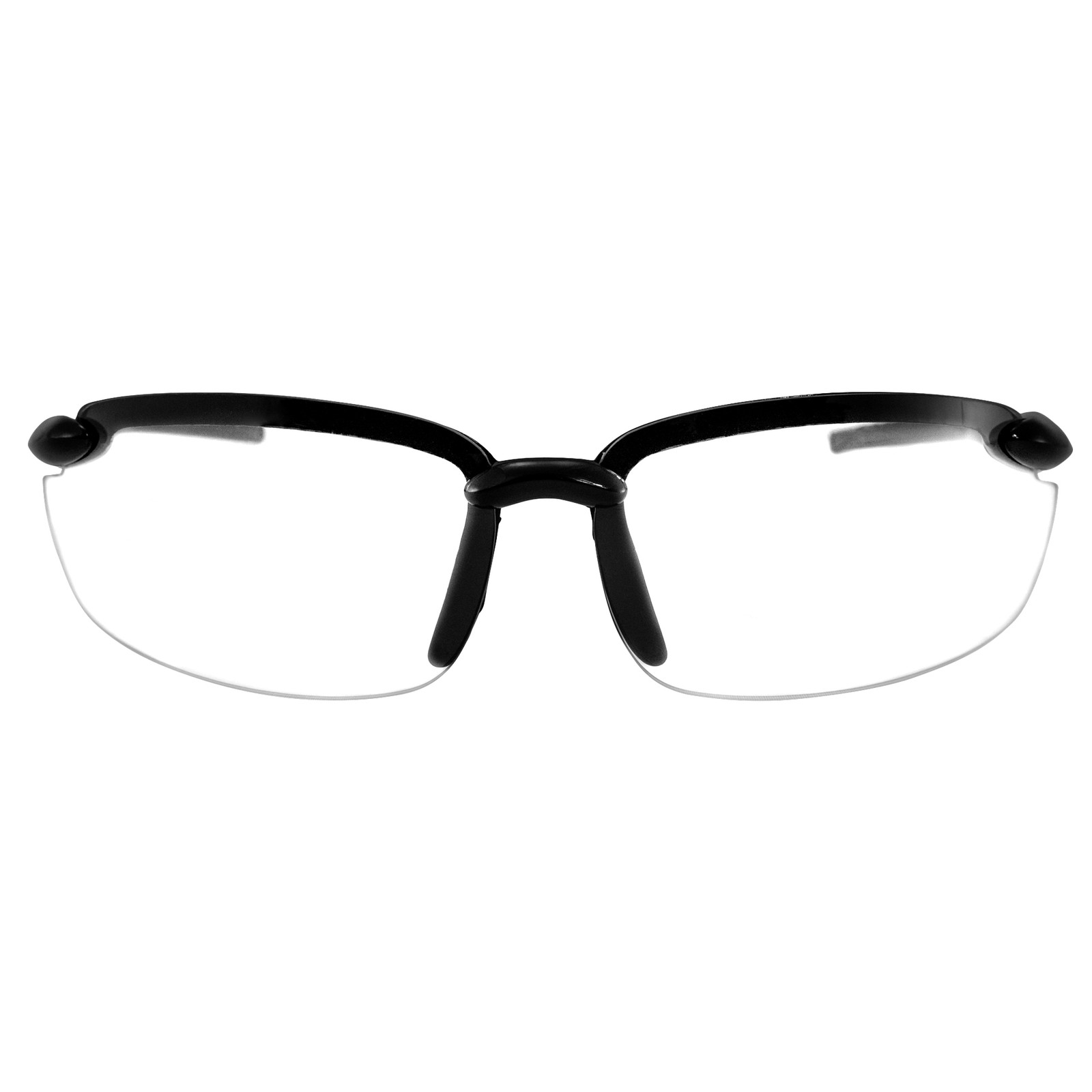 Birdz Eyewear Stealth Sunglasses Black Semi Frame w/Clear to Smoke Photochromic