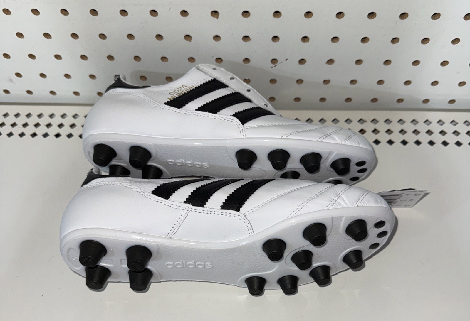Adidas Copa Mundial FG Mens Leather Soccer Cleats Size 7 White Black ID4050