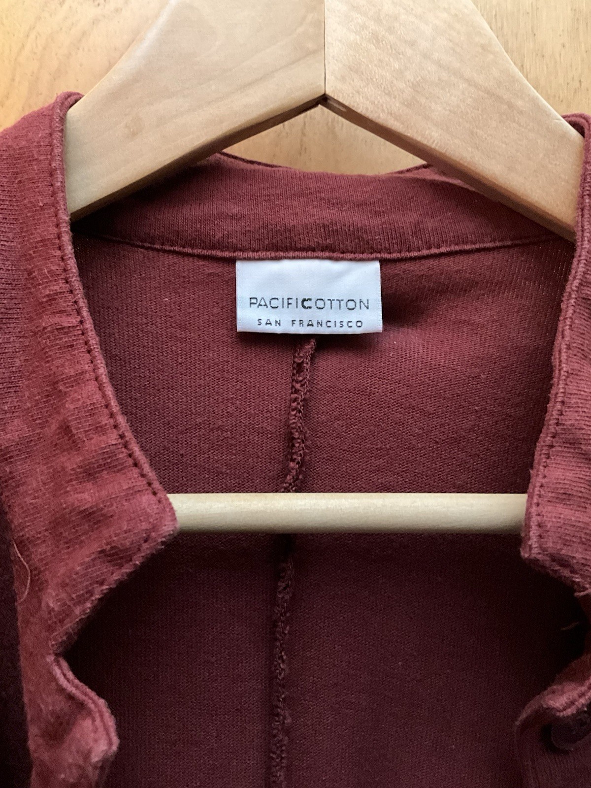 Bryn Walker Pacificotton Red Button-down Flare Coat Cardigan Size S