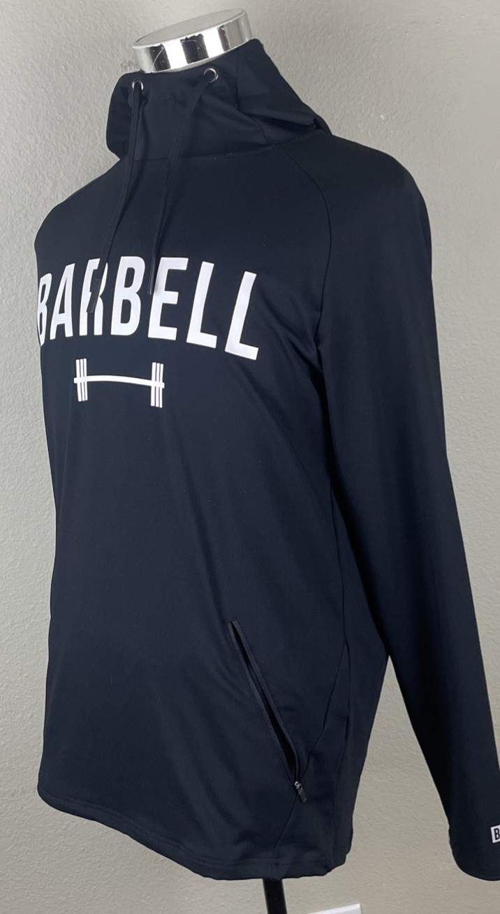 Barbell Apparel Hoodie Men’s Stealth Black Lightweight Size Large L