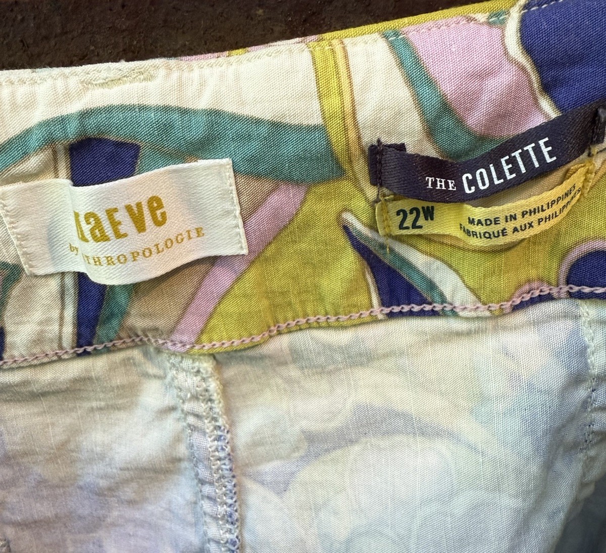 Anthropologie Maeve The Colette Wide Leg Flower Power Pants 21/22