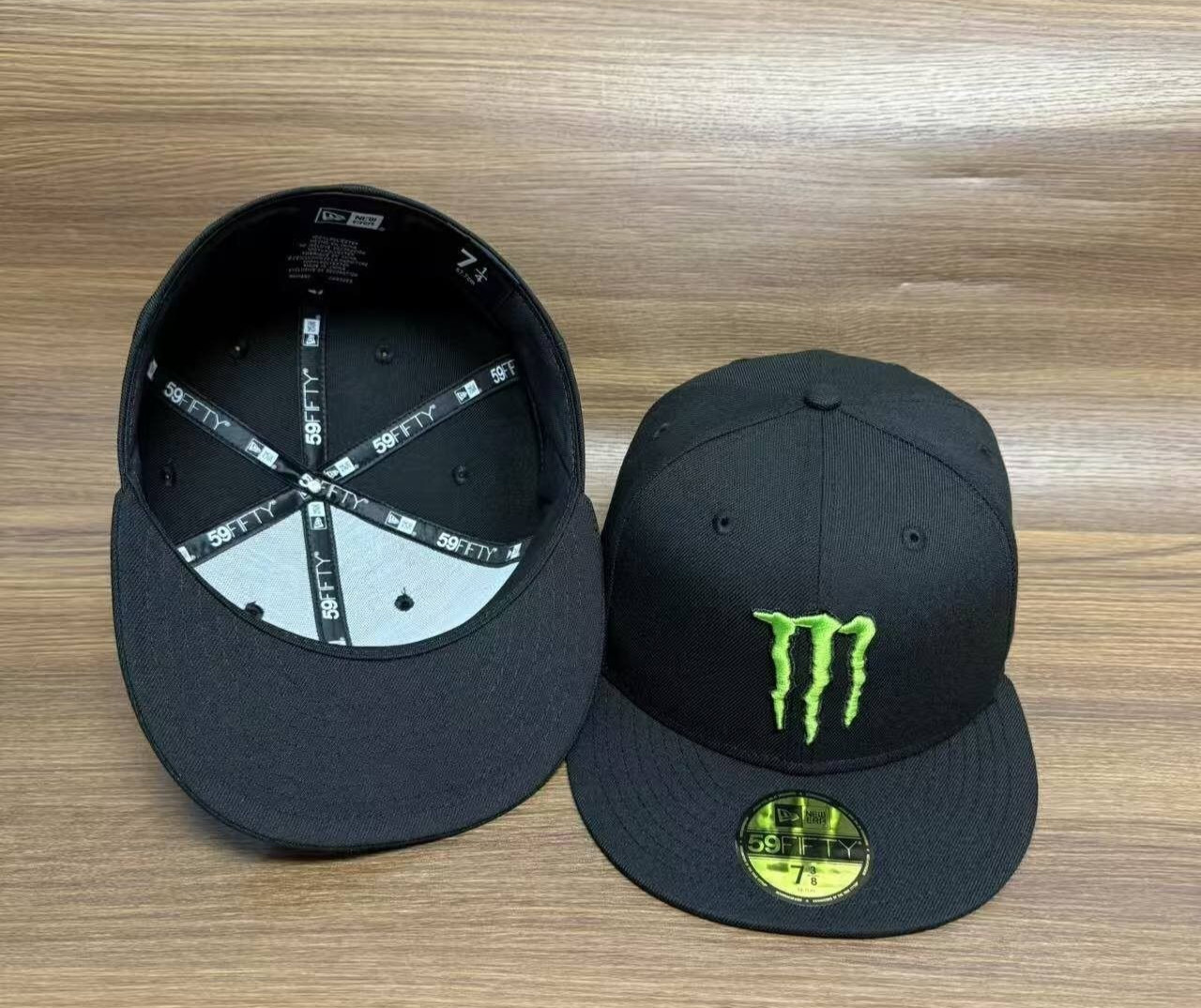 Monster Energy X New Era Fitted Hat 59Fifty ULTRA RARE Nascar Ty Gibbs Athlete