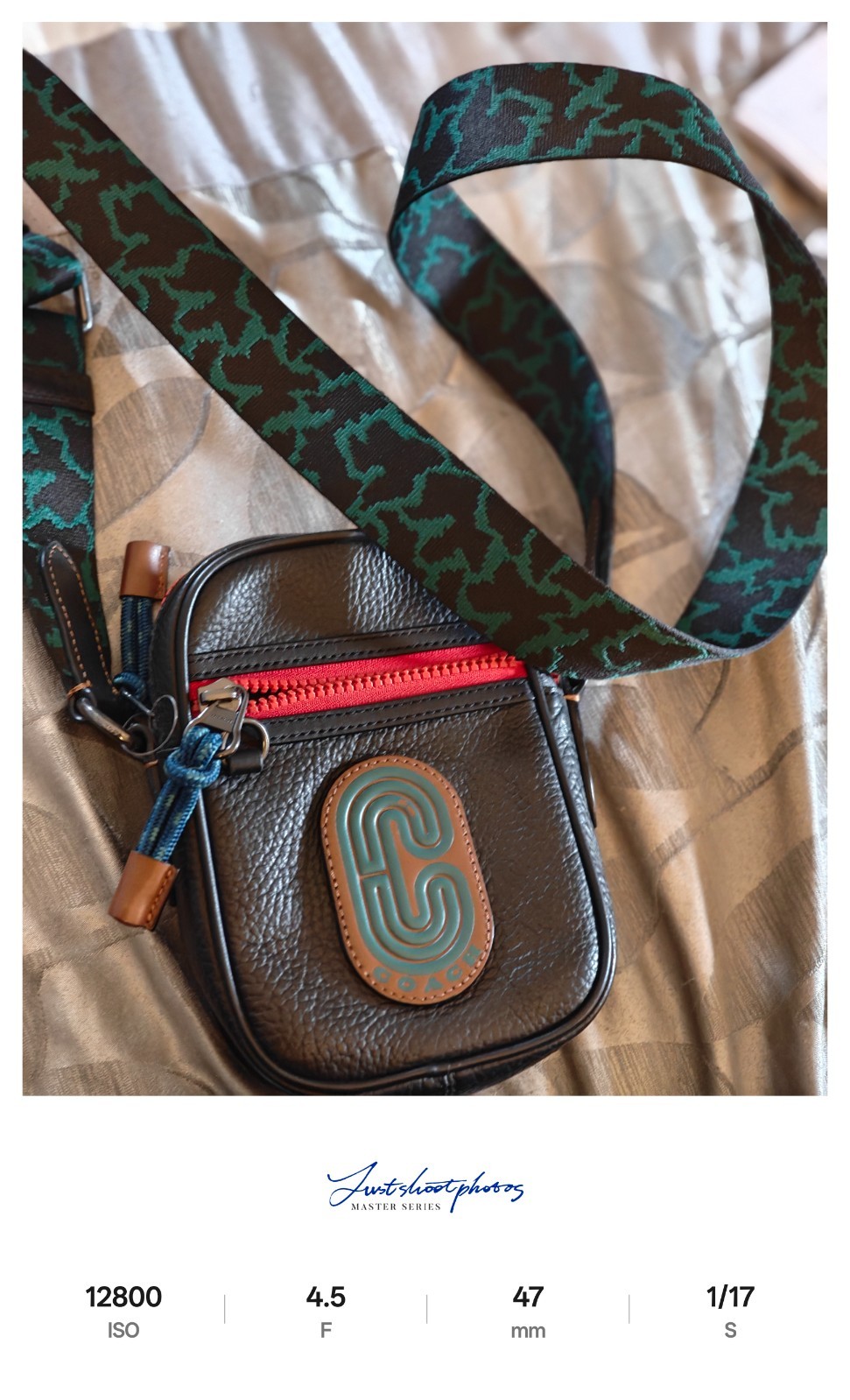 coach black leather crossbody bag