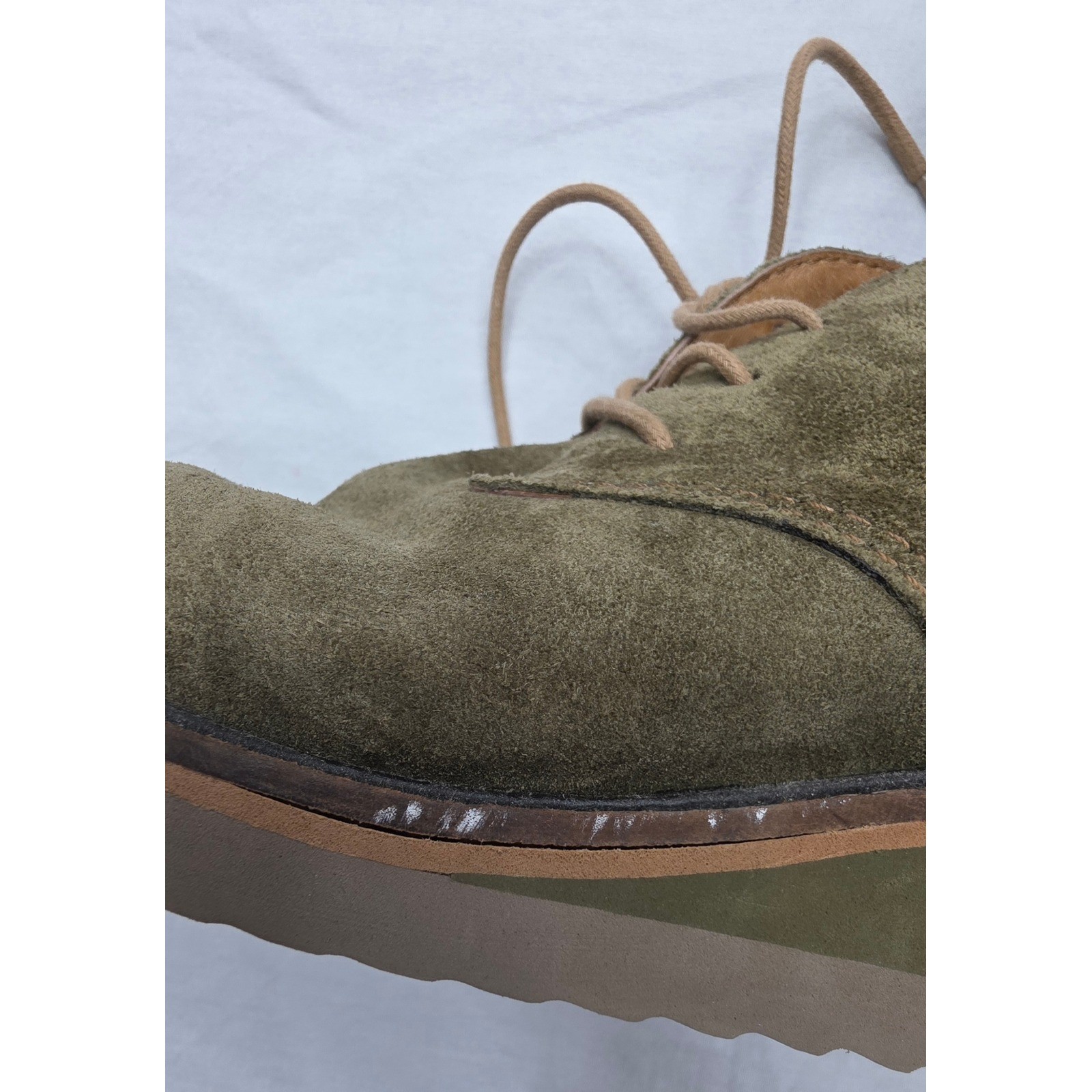 Sofft Women Olive Green Suede Wedge Chukka Boots 1432129 Size 8.5M