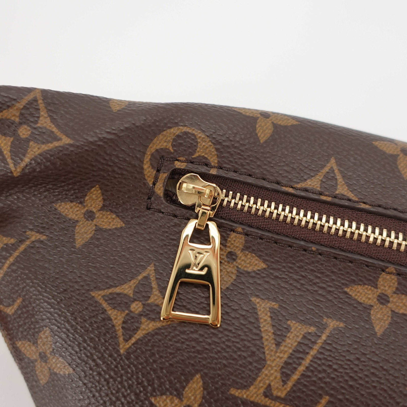 Louis Vuitton High Rise Brown Monogram Canvas Bumbag Waist Shoulder Belt Bag