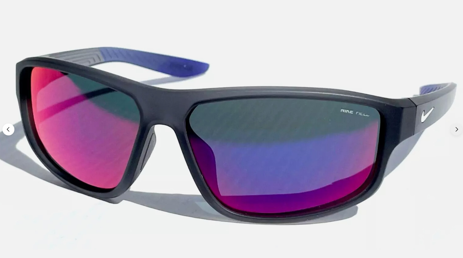 NEW Nike BRAZEN FUEL Matte Grey Frame Field Tint Red Lens Sunglass DJ0804 021