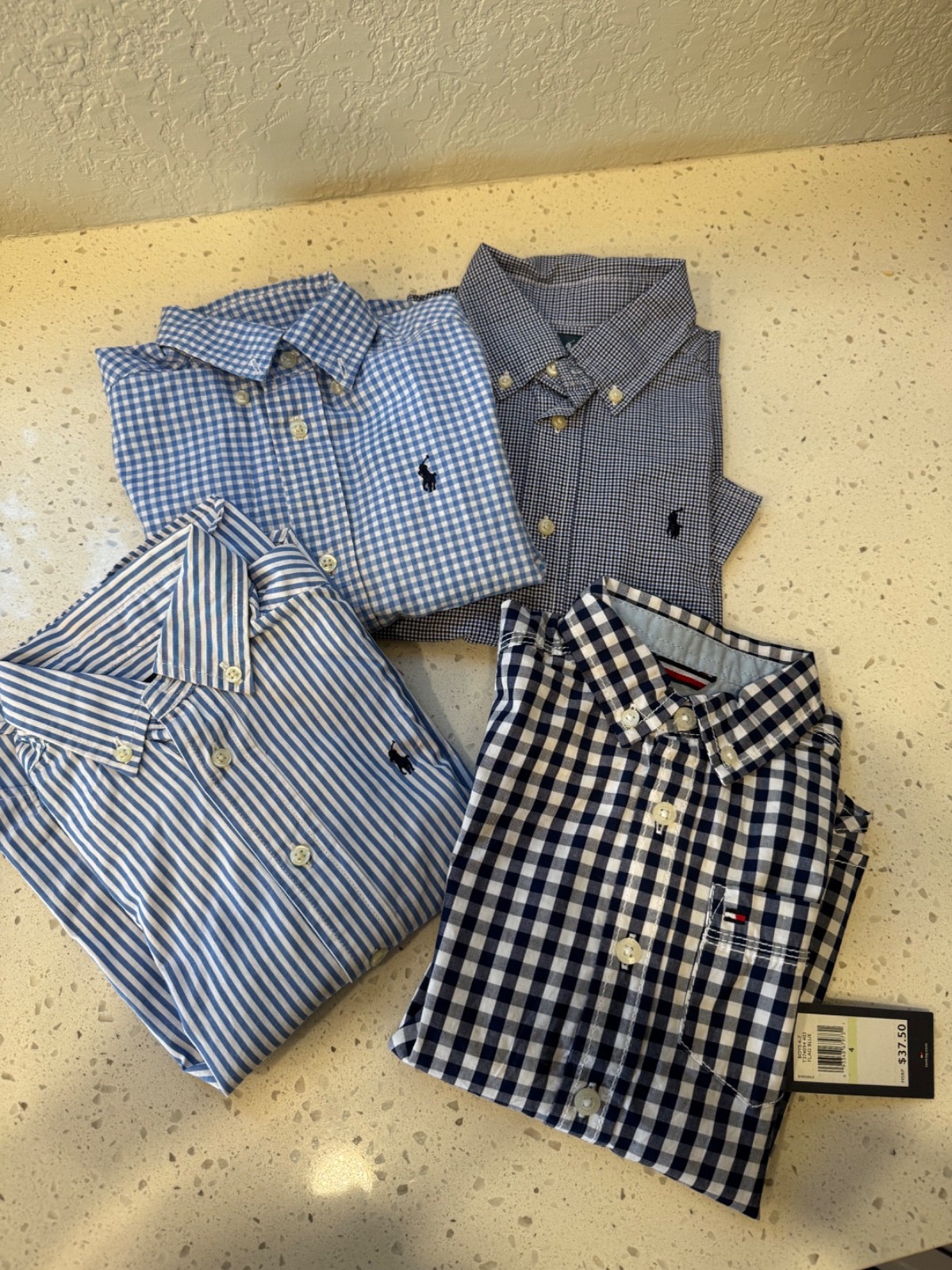 LOT 4.❤️ 3-4yBOY ❤️ RALPH LAUREN ❤️ hilfiger FANCY LONG SLEEVE CLOTHING PLAID