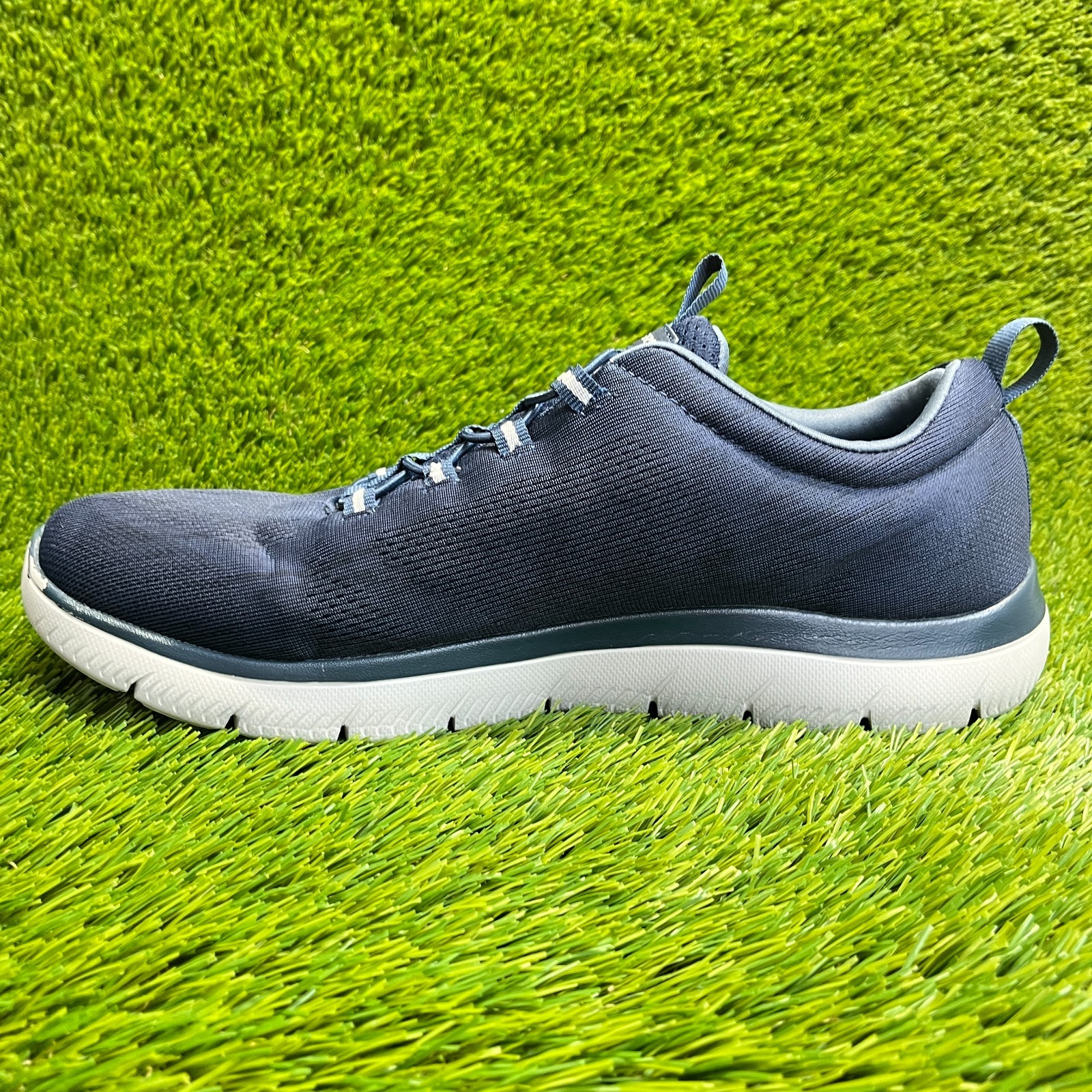 Skechers Summits Louvin Mens Size 13 Blue White Walking Running Shoes Sneakers