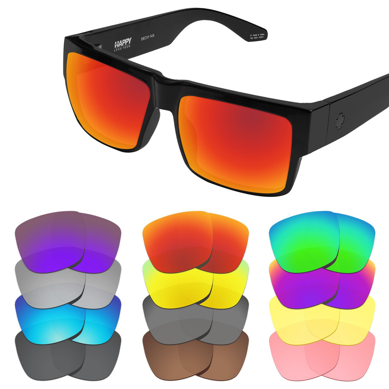 EYAR Polarized Replacement Lenses for-Spy Optic Cyrus Sunglass-Options