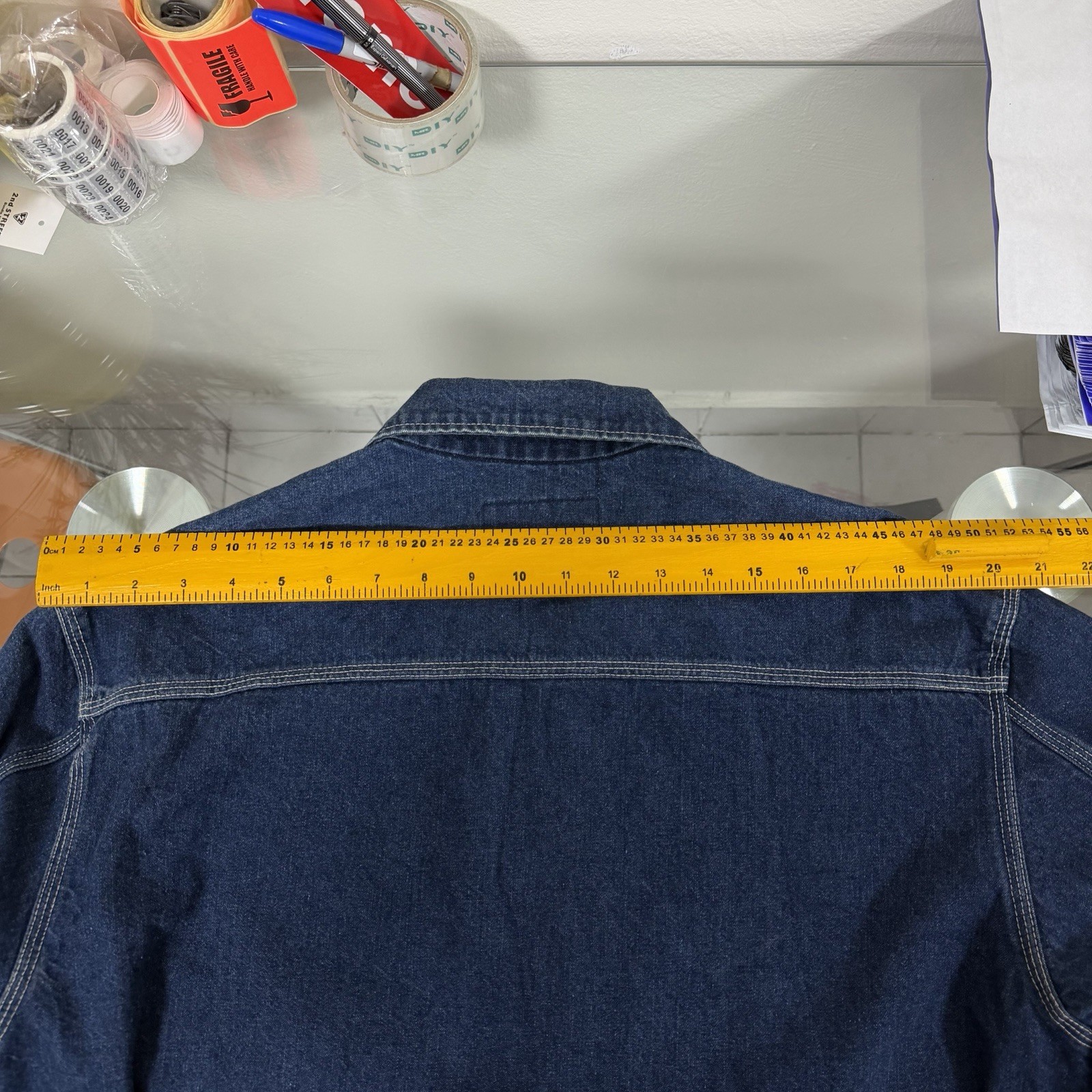 Vintage Vtg Sugar Cane Denim Zip Jacket Large Mens Selvedge Iron Heart Momotaro