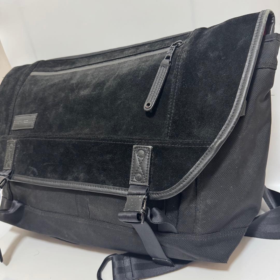 Master-Piece MSPC Black Nylon Leather Canvas Messenger Bag Japan