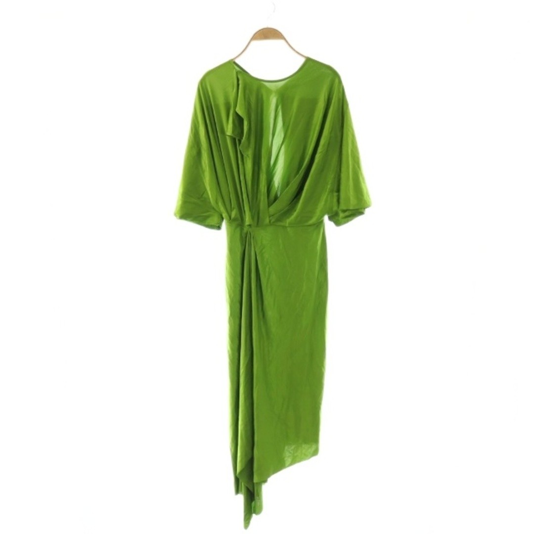 Victoria Beckham One Piece Long Ruffles UK8 Green DO Used a671ed72ce2b4d8780ea44