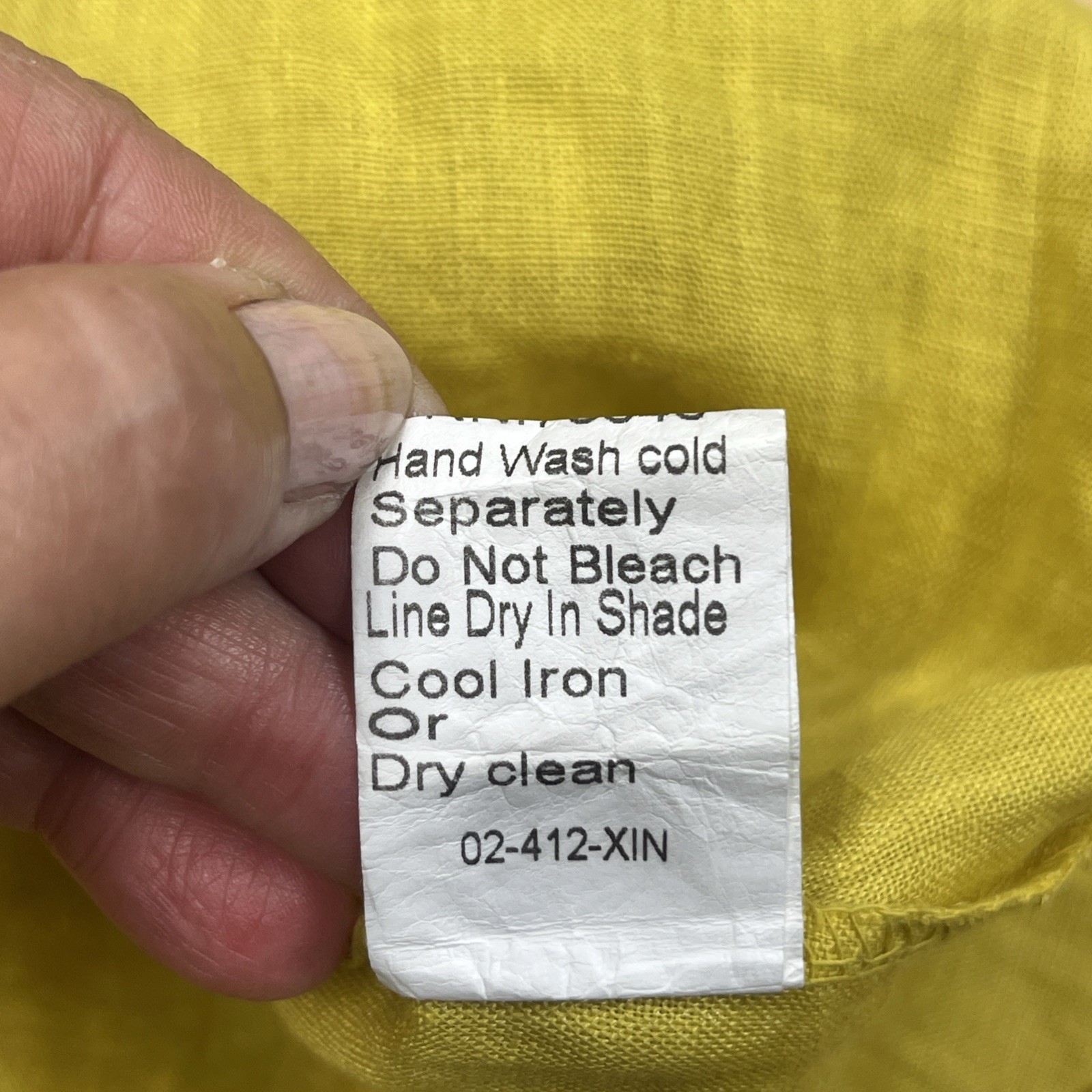 Lungo L’arno Linen Tunic Yellow Size Small Lagenlook Minimalist Beachy Coastal