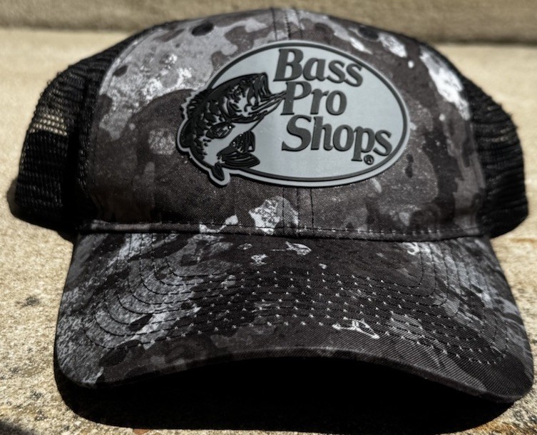Bass Pro Shops TrueTimber Performance Cap W/gray camouflage and black mesh back