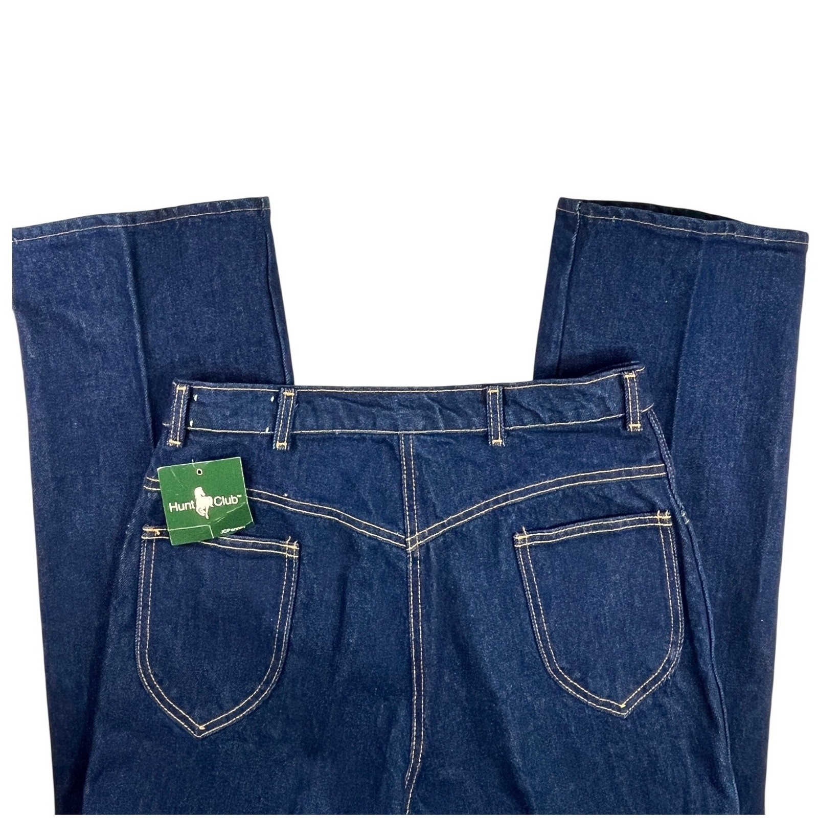Vintage Hunt Club JC Penney Mens Jeans Straight Leg 33×34 NWT Dark Wash Retro