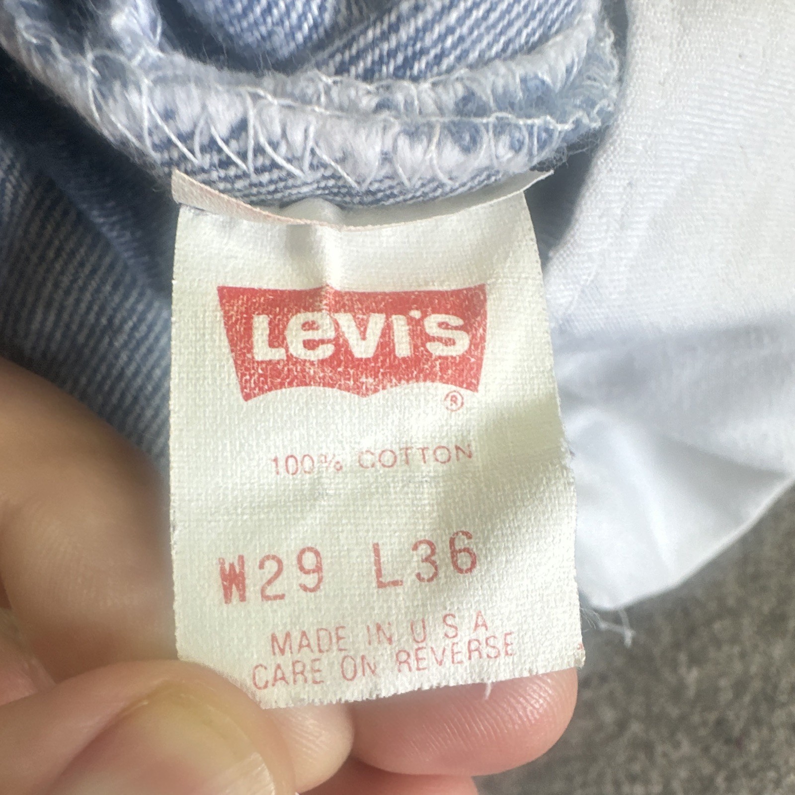 Levi’s 501xx Vintage Made In USA 1992 W29 L36 Nice Light Fading