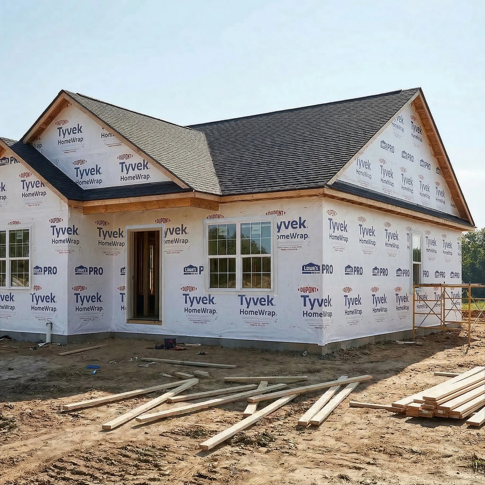 Tyvek 9-ft x 150-ft Water Resistant UV Resistant Non-Woven House Wrap 1350|11434