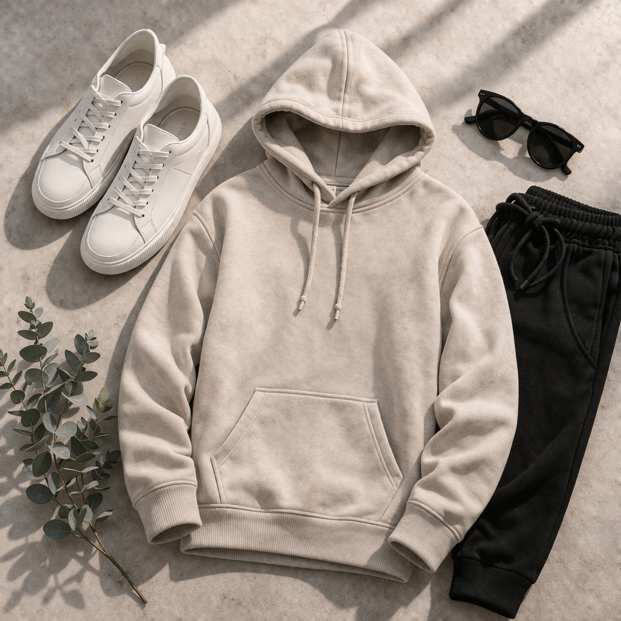 100% Combed Cotton Lightweight Hoodie Garment Dyed Pullover For All Seasons