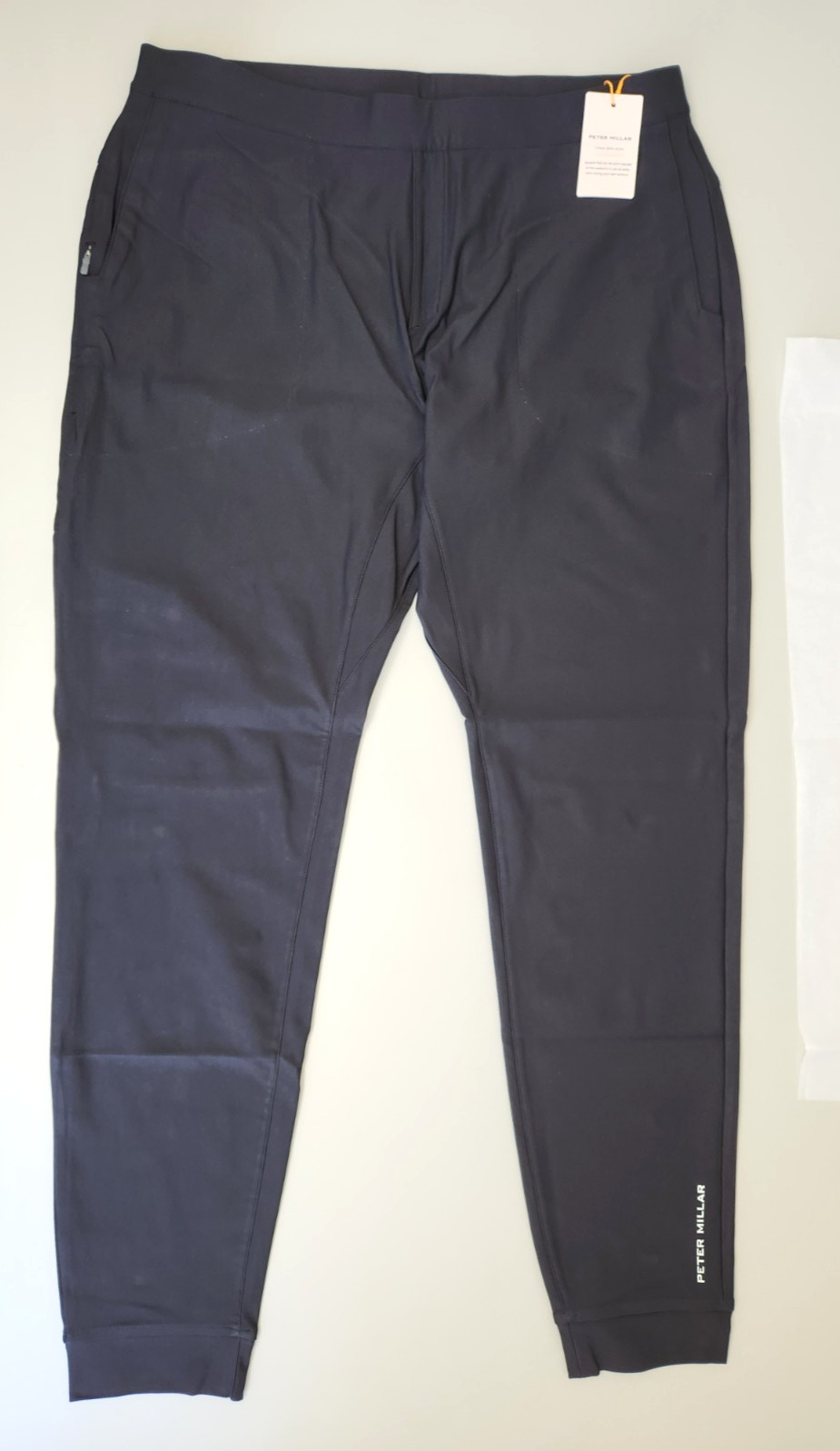 Peter Millar Crown Sport Active Atlas Performance Jogger Pants Black Mens L NEW