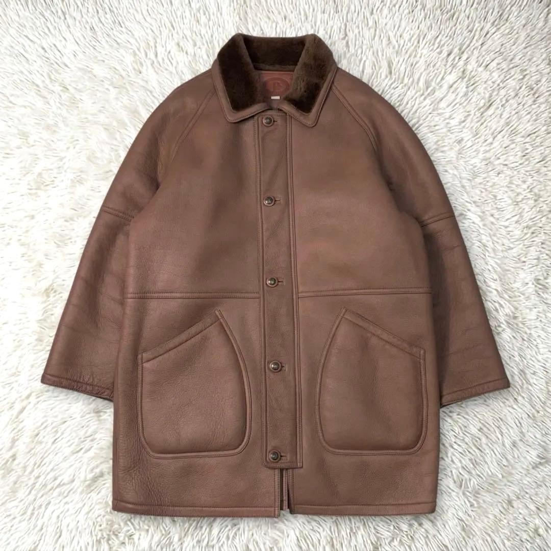 Authentic BERT PULITZER Leather Brown Coat Jacket Pre Owned Very Good Condition
