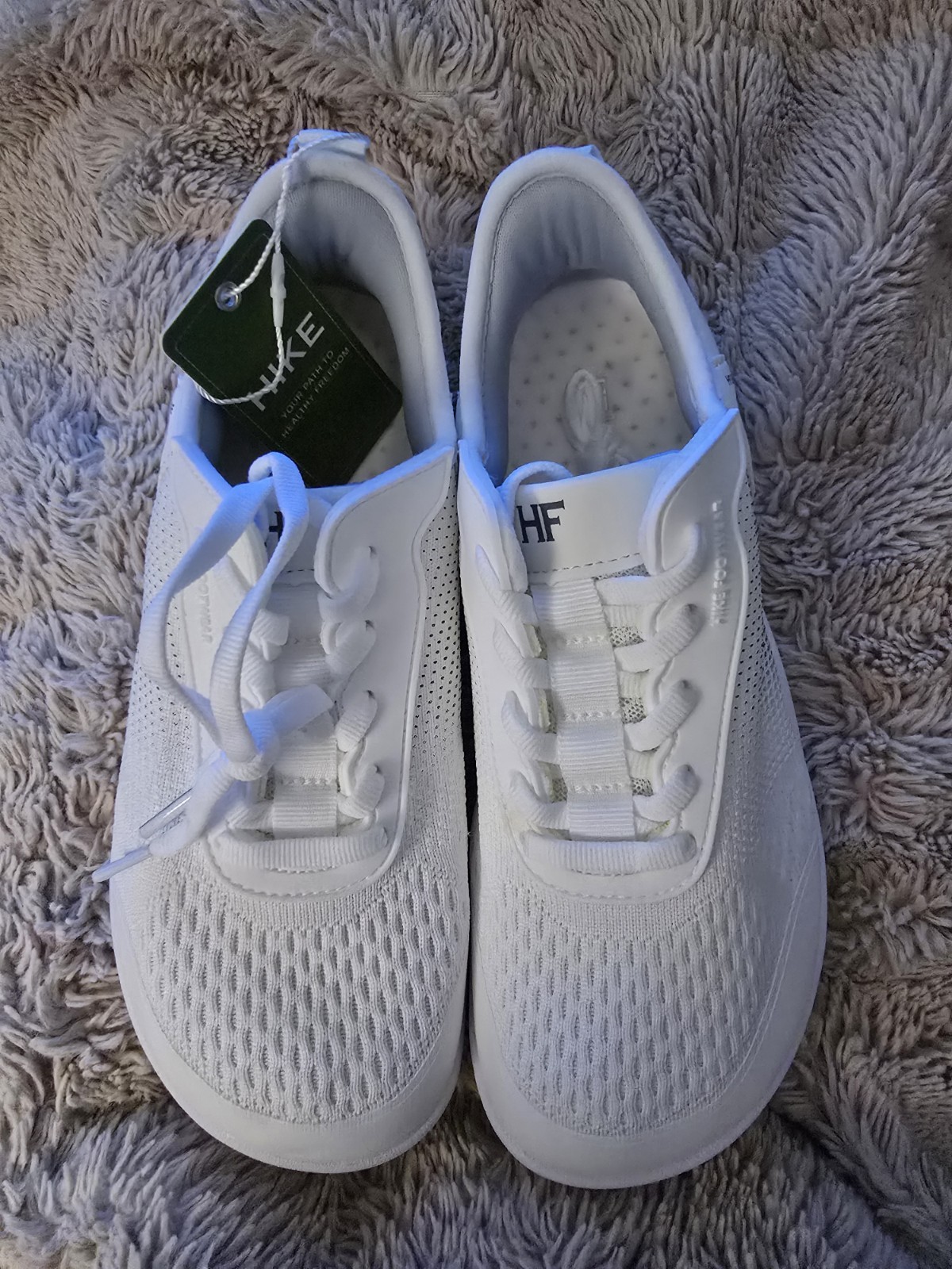 NWT HIKE Footwear HF Stride White Barefoot Sneakers Women Size EU 37 US 7