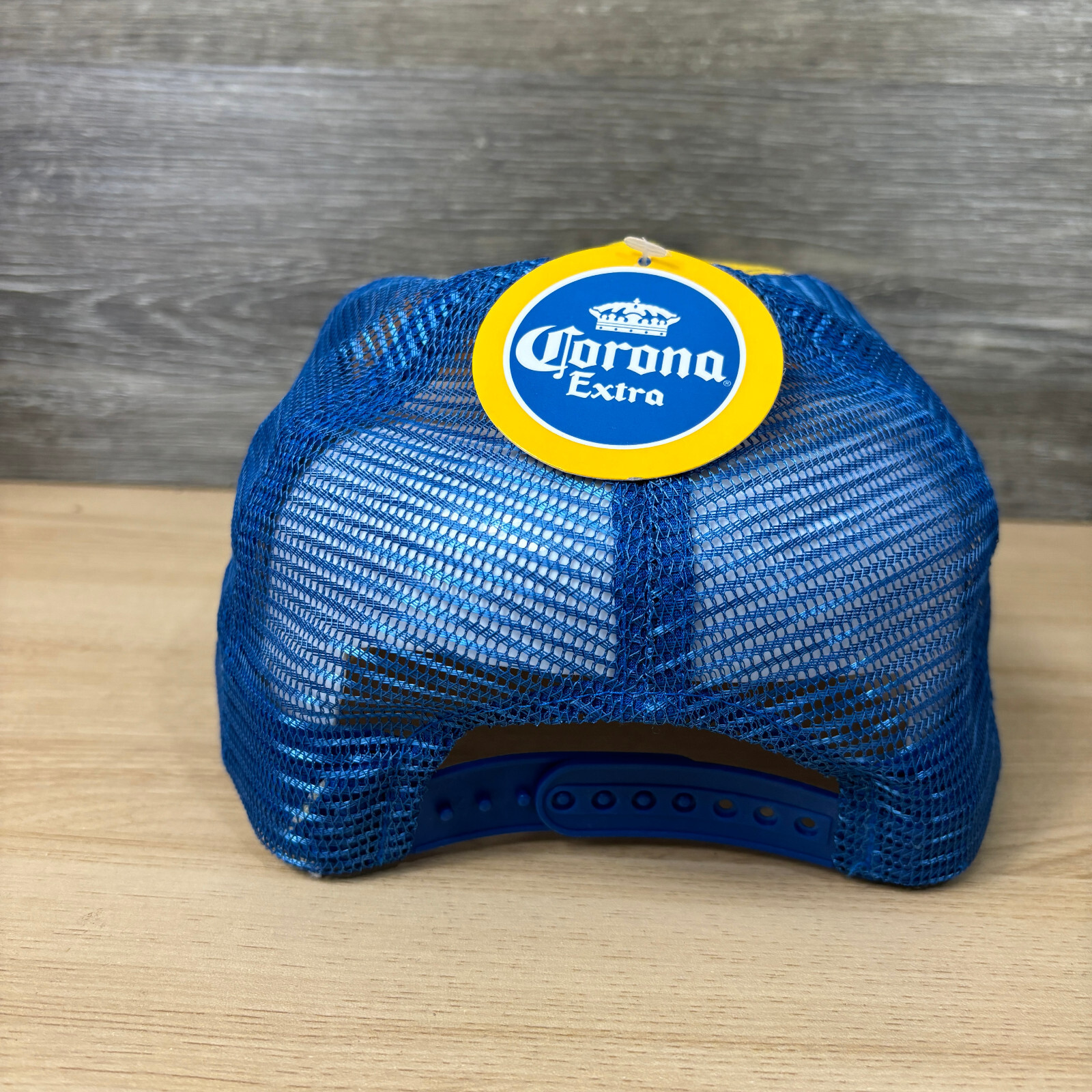 Corona Hat Cap Snapback Yellow Blue Beer Trucker One Size Adjustable NWT