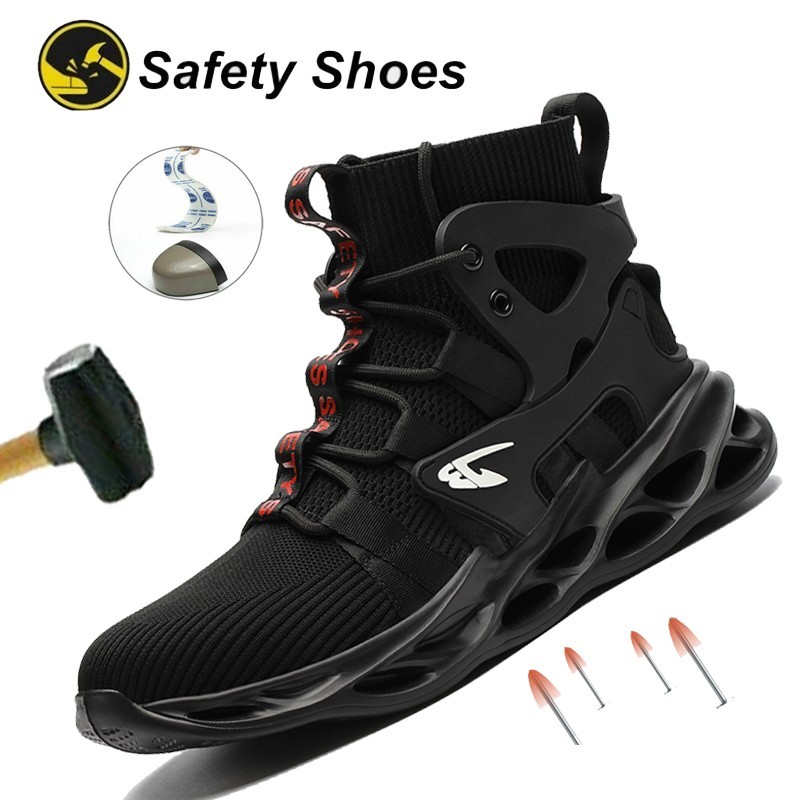 Indestructible Mens Work Boots Steel Toe Safety Shoes Sneakers Lightweight Shoes