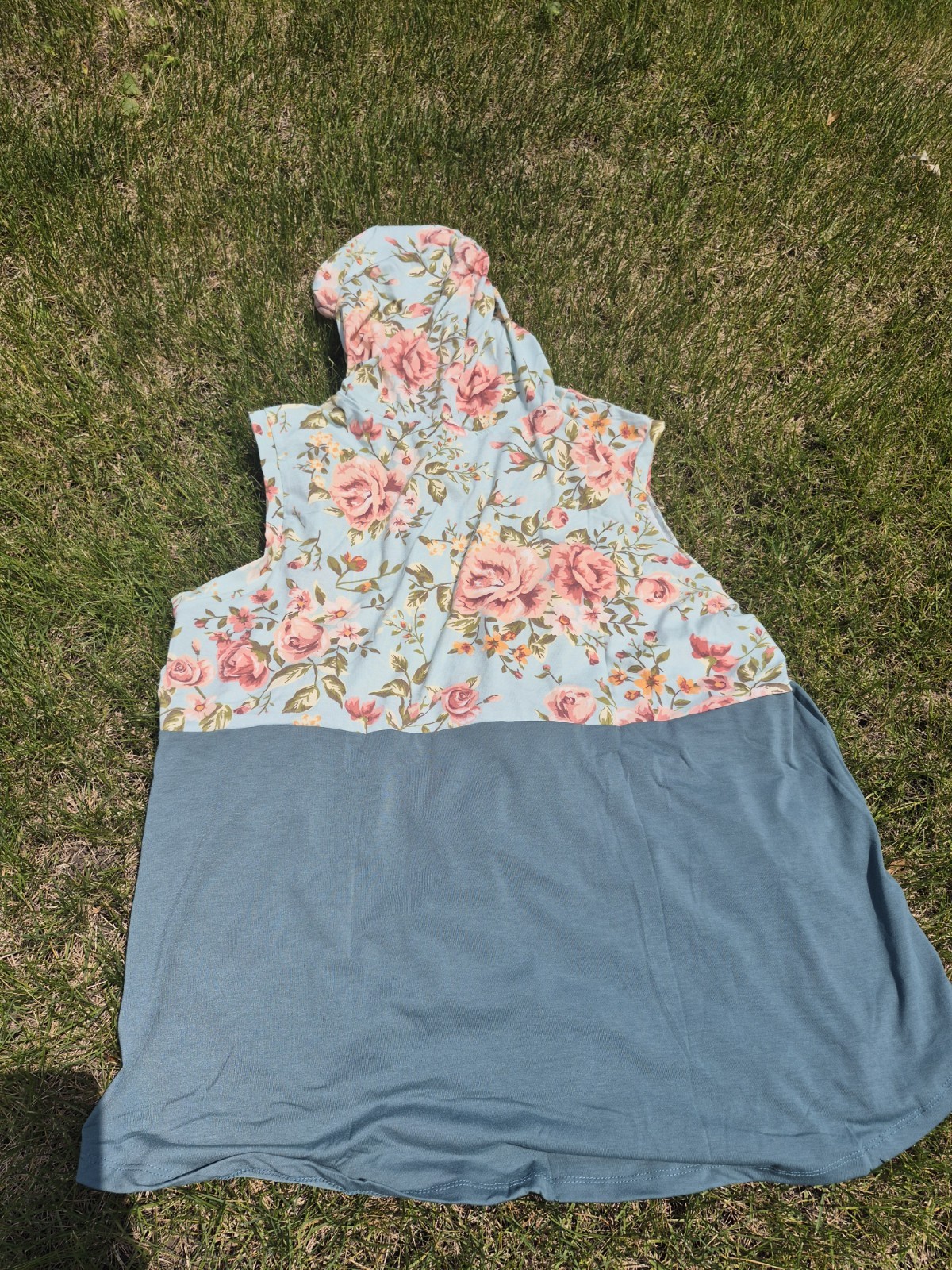 Lularoe Brittney Flower Hooded Tank Size 3xl Retail $36