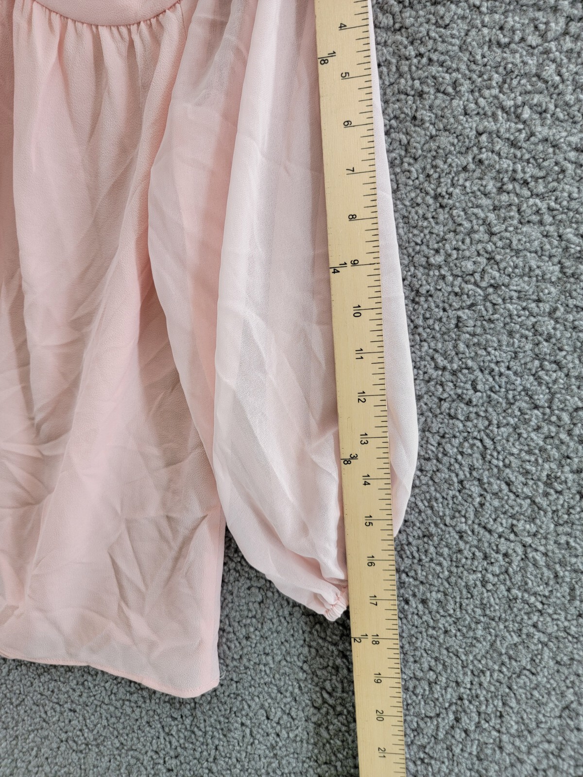 1.STATE Off-The-Shoulder Halter Neck Blouse Women’s S Pink Taffeta Long Sleeve