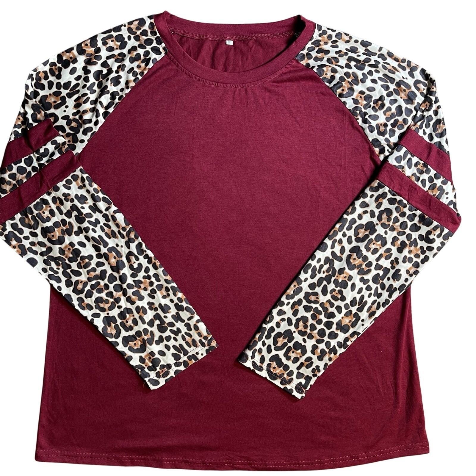 Leopard jersey Varsity Stripe Tee Top XXL Streetwear sporty cheetah Streetwear