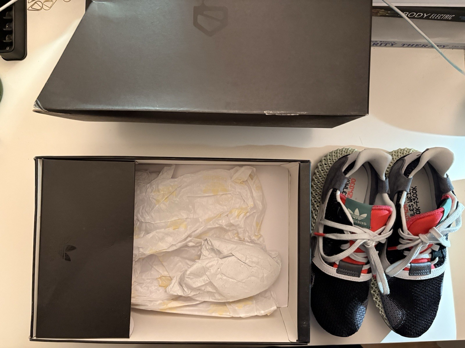 Adidas ZX 4000 4D BD7931 Black Onix US 6 EU 38 2/3 New Original Box Futurecraft