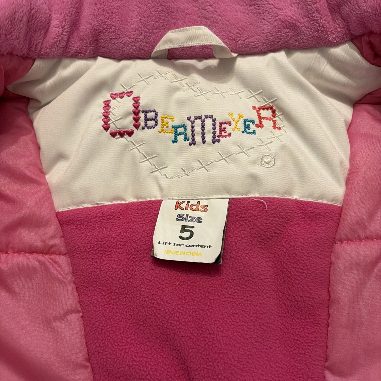 Obermeyer Girls Size 5 Kismet Ski Jacket Snow Coat detachable hood
