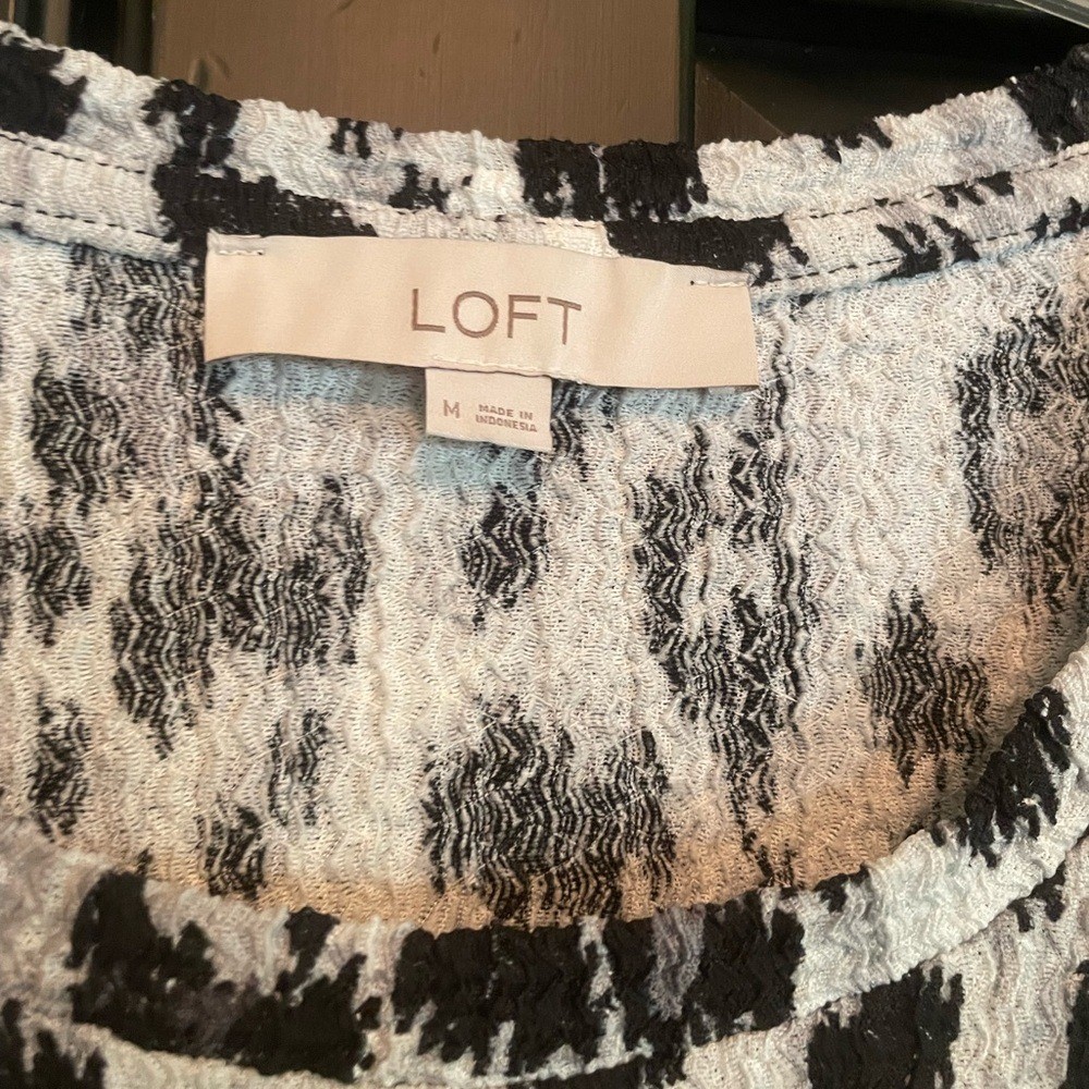LOFT Leopard Print Long-sleeve Top