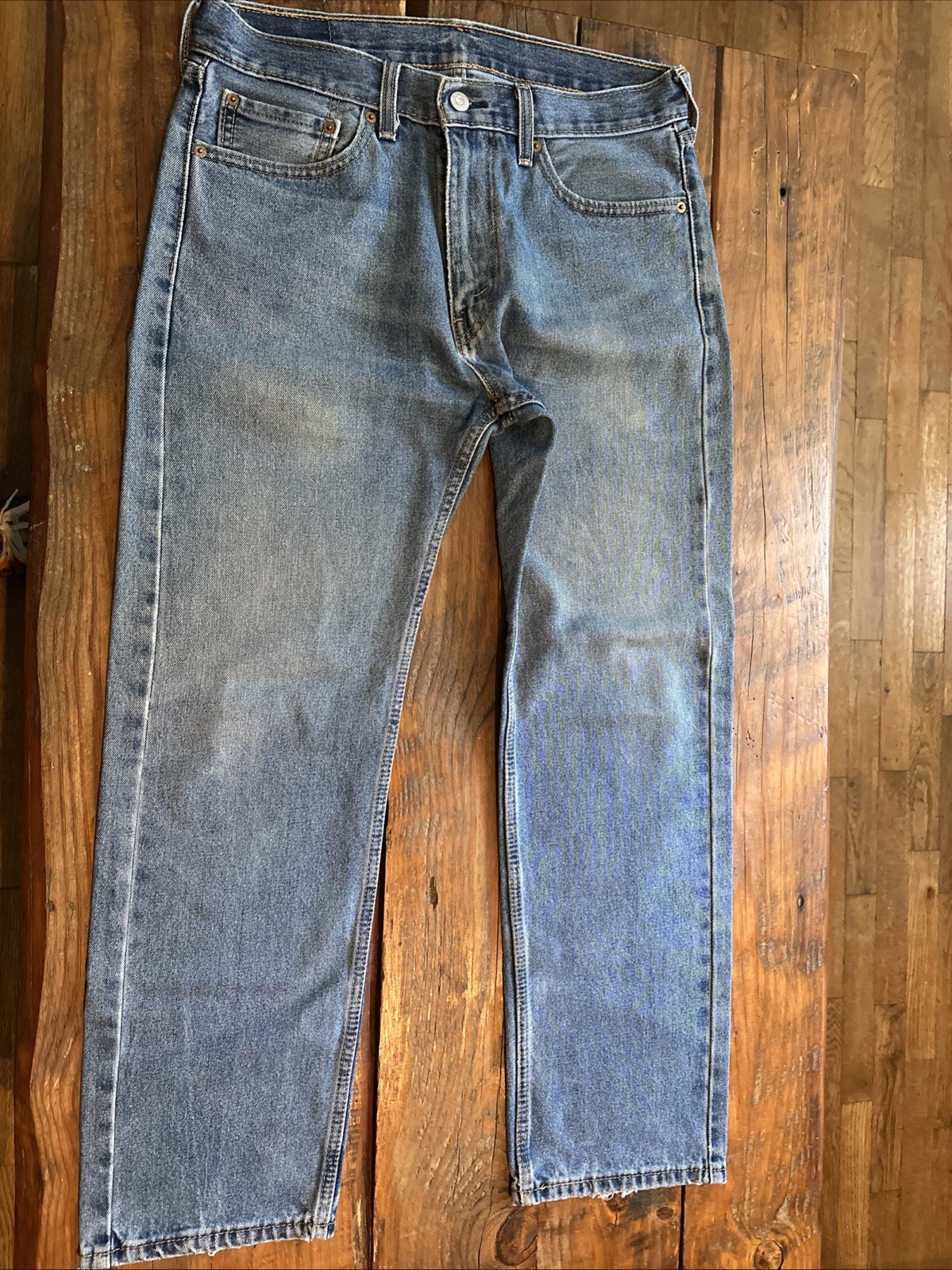 Levi’s 505 32 X 30 Men’s Straight Fit Jeans – Stonewash Blue