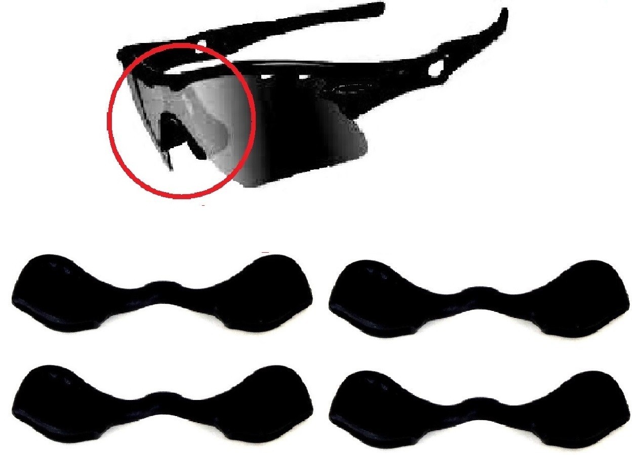 4 Pcs Nose Pad For Oakley Radar Path Pitch Edge Range,Radarlock,Radar Ev Black