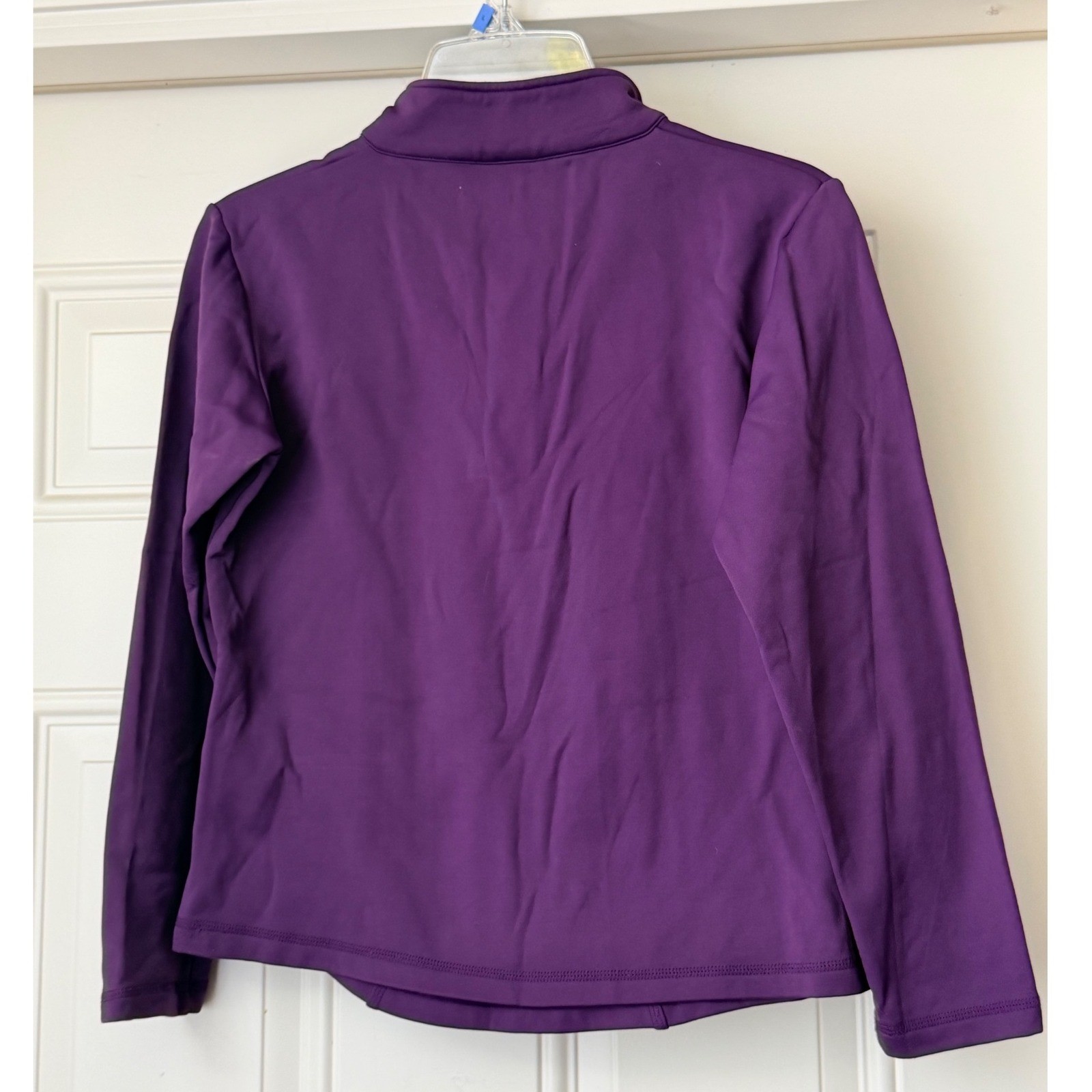 NILS Women’s 1/4 Zip Pullover Mock Neck Ski Base Layer Top Purple Sz Small