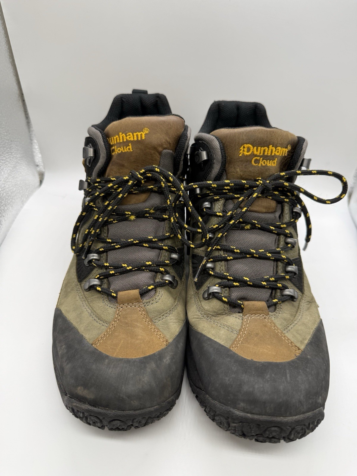 Dunham Cloud Mens 9.5 B Hiking Boots Brown Leather Lace-Up Rugged Trail Outdoor