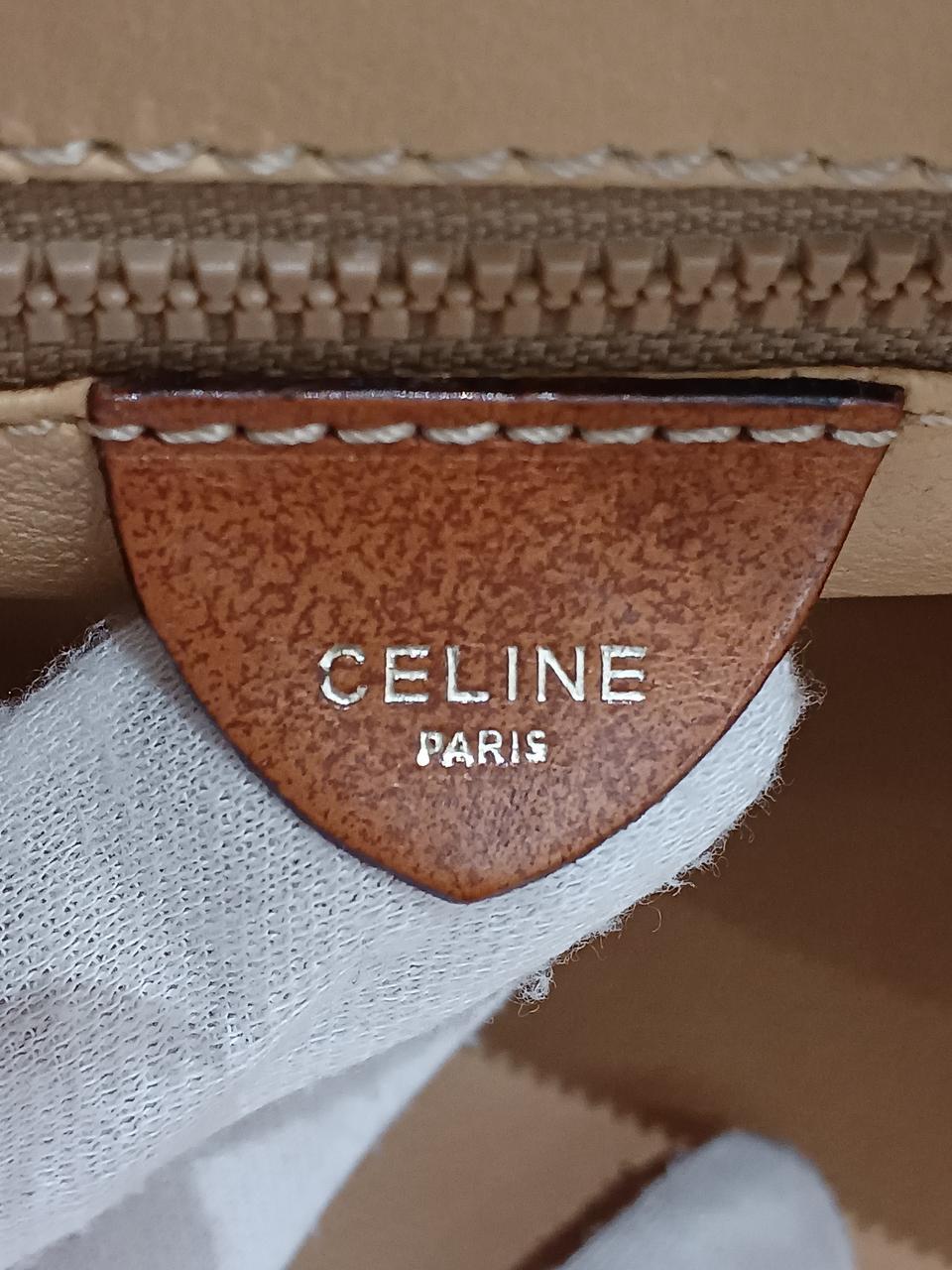 CELINE Macadam pattern second bag 10.6 inch