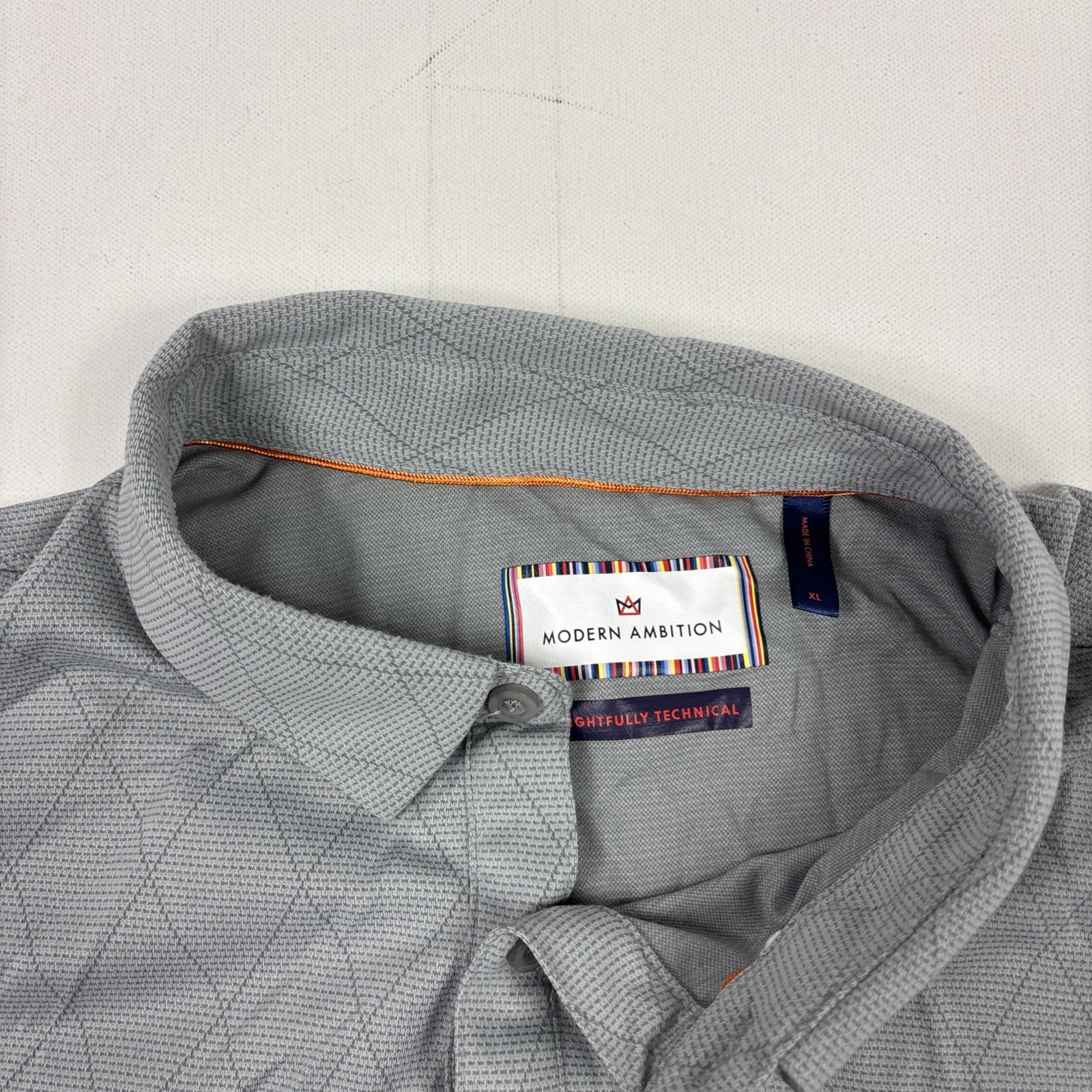 Modern Ambition Men’s Polo Shirt Gray XL