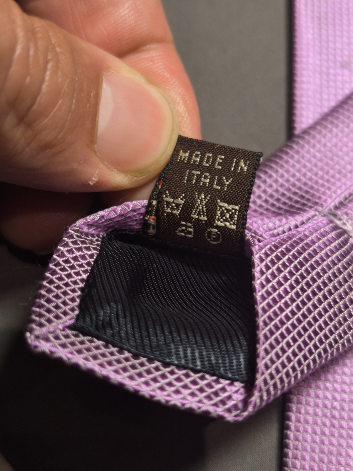Clerici – Solid Color Lilac Silk Tie Made in Italy