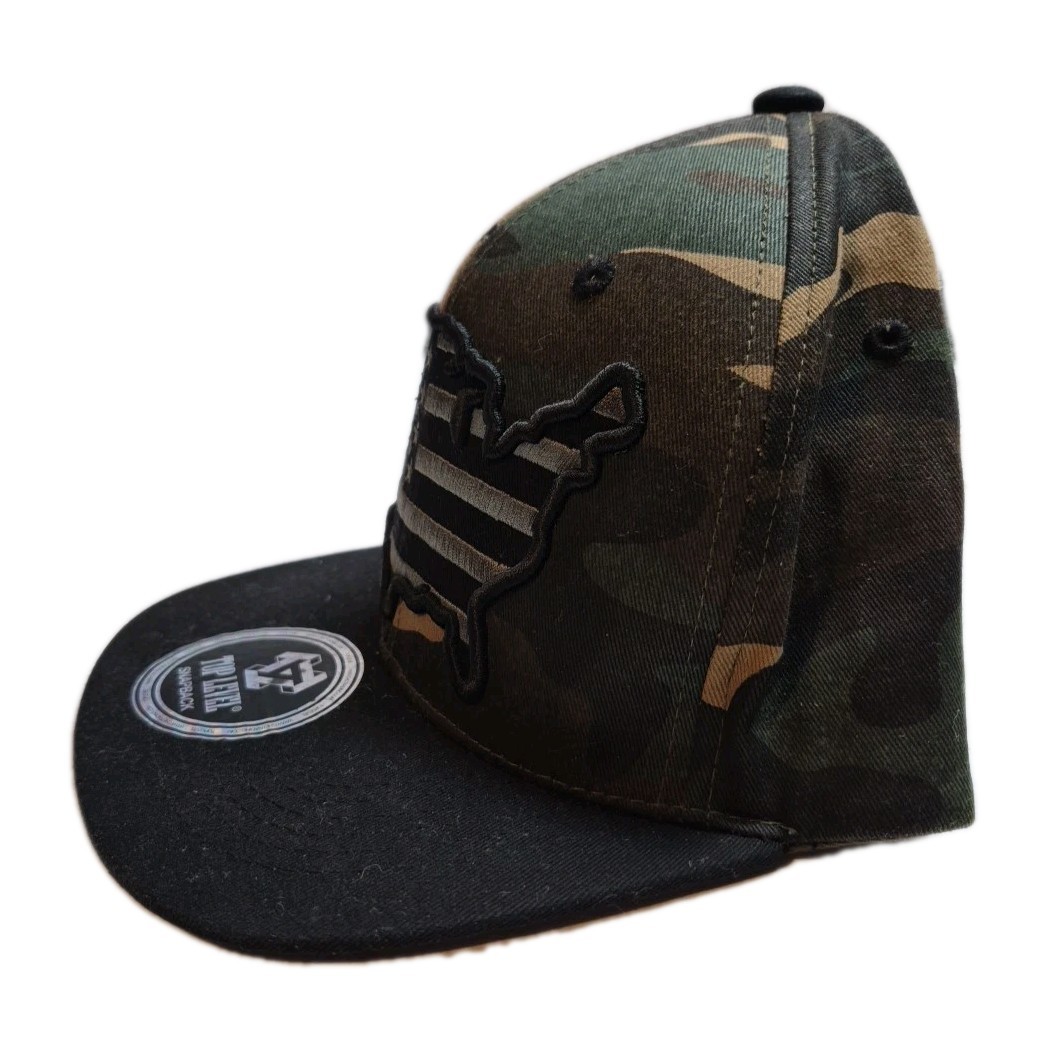 Top Level “USA” Cap Hat Embroidered Snapback Camouflage America