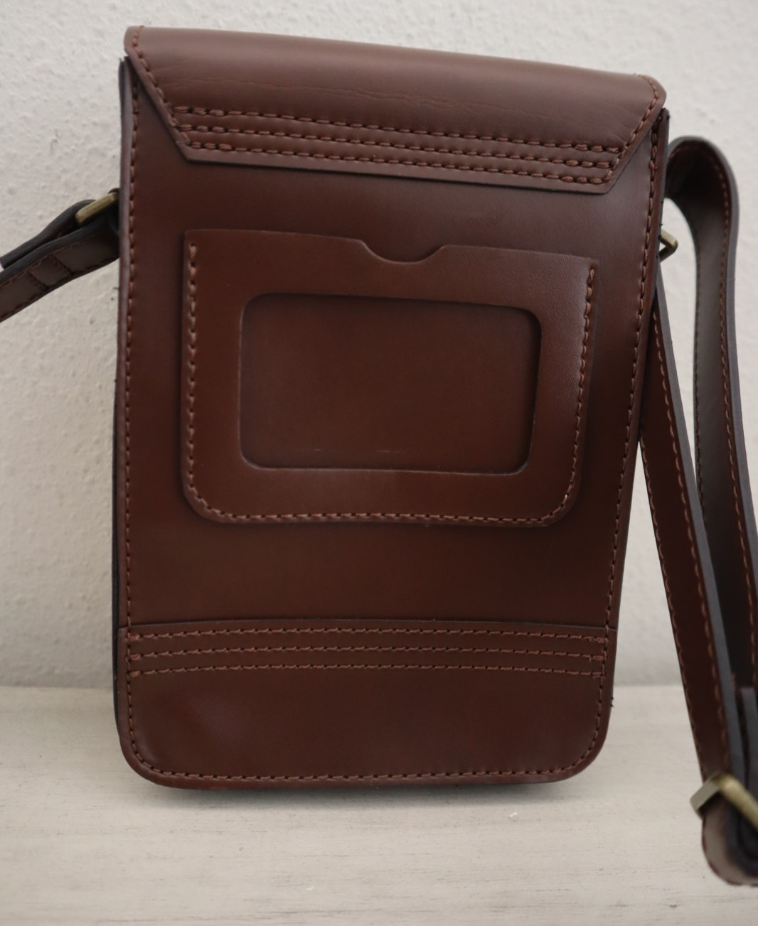 Dr Martens Brown Vegan Leather Reporter Norfolk Flat Shoulder/Crossbody Bag