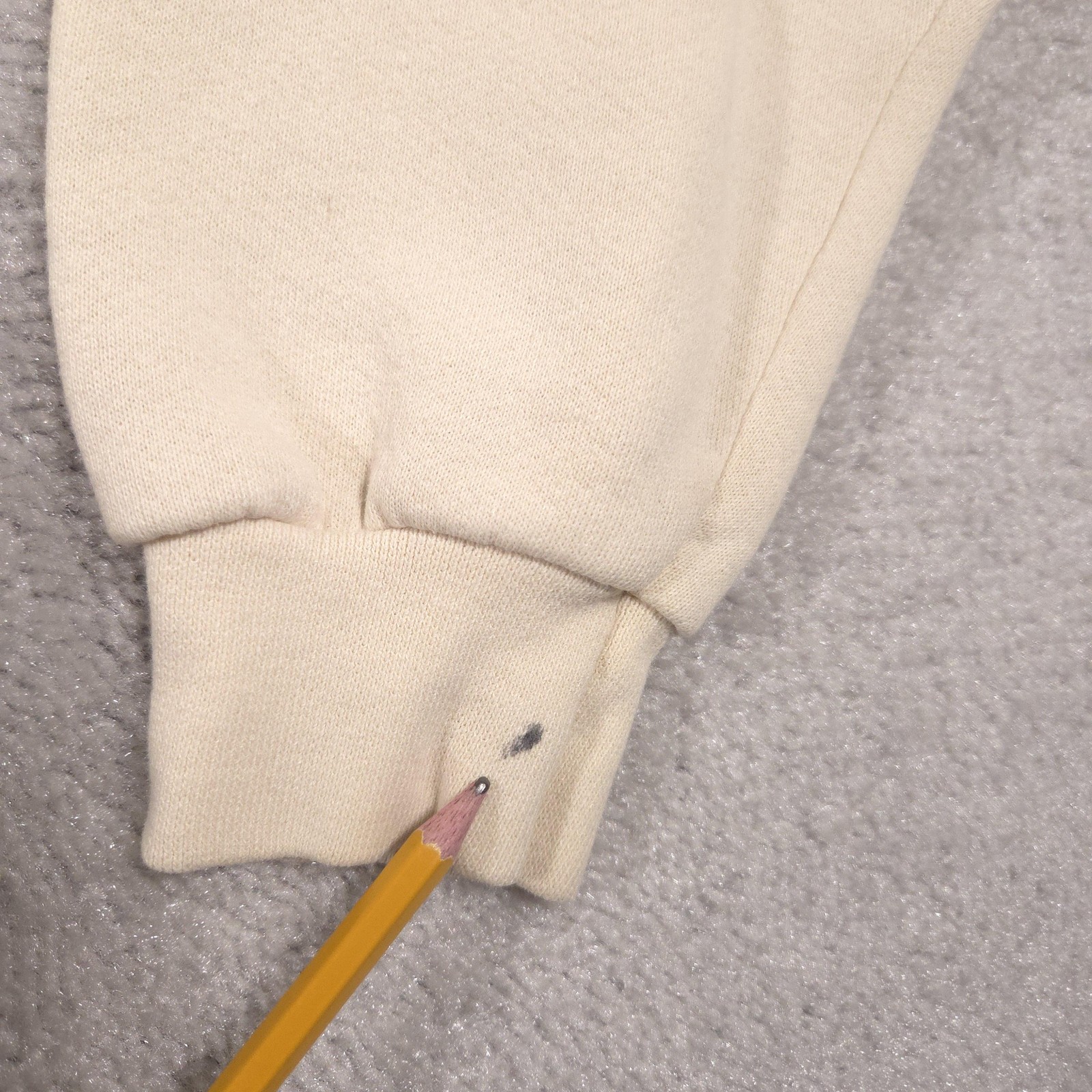 Fieldmaster Sweatshirt Mens Large Beige Pullover Fleece Crewneck Made USA 90s