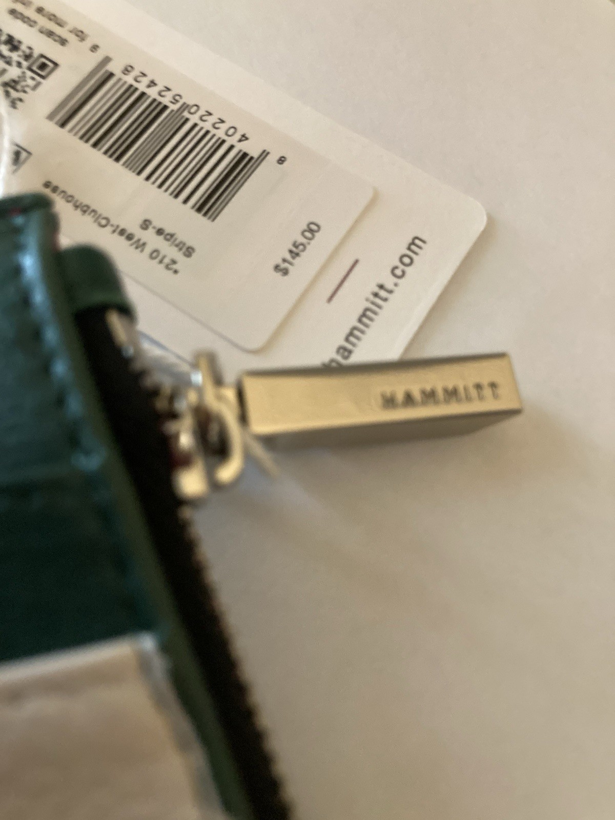 Hammitt 210 West Clubhouse Stripe & Silver NWT NIB $145 Retail – Box + Dust Bag