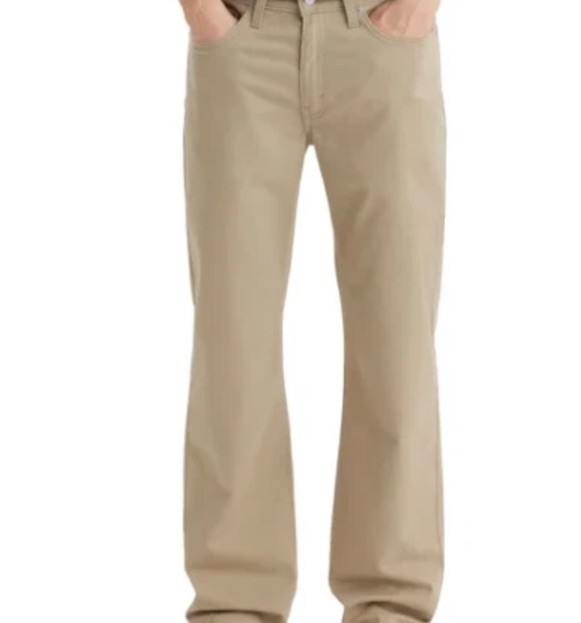 Levi’s Men’s 514 Straight Stretch Jean Tan Size 40×30 Sits Below Original Tan