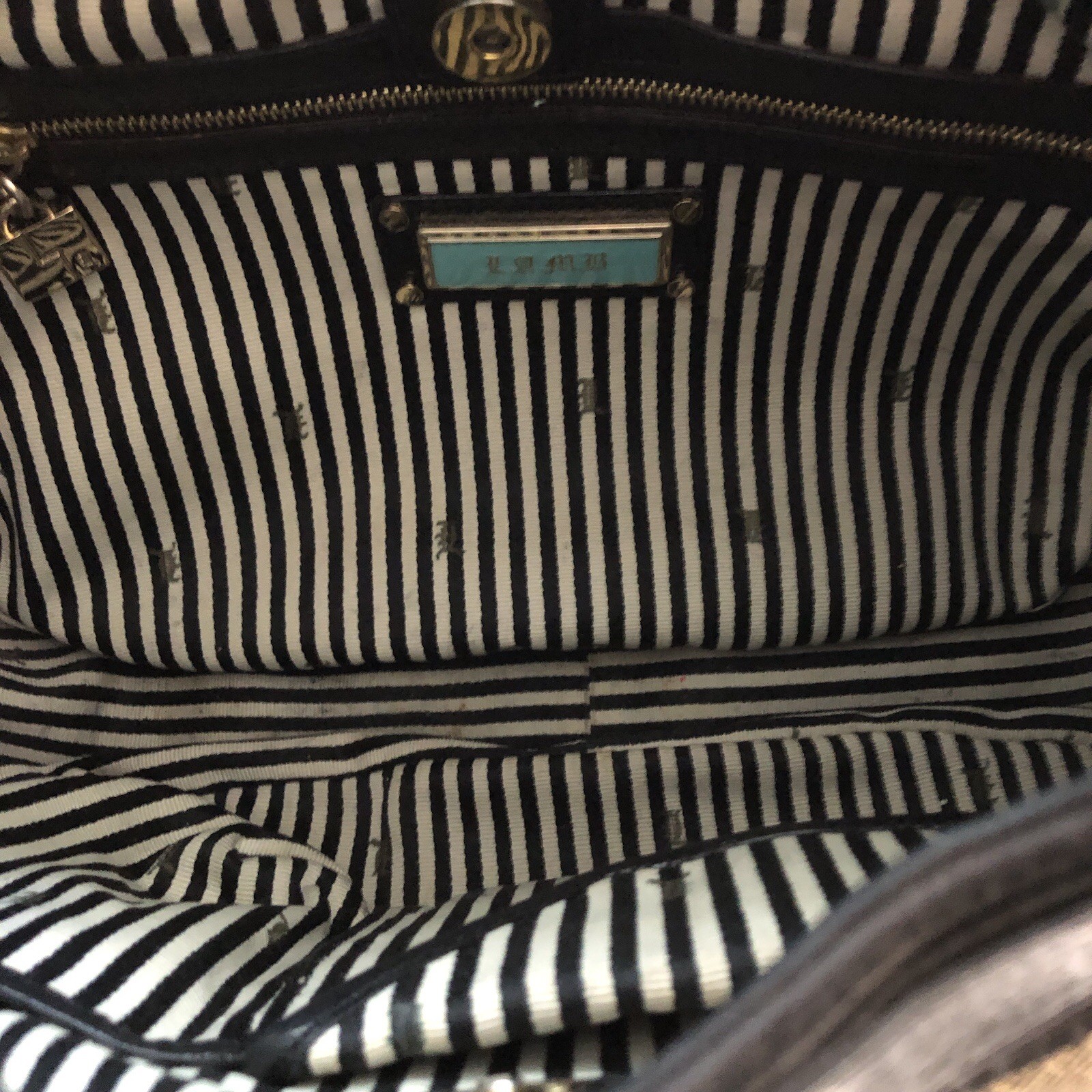 l.a.m.b. Handbag Brown And Black Pattern