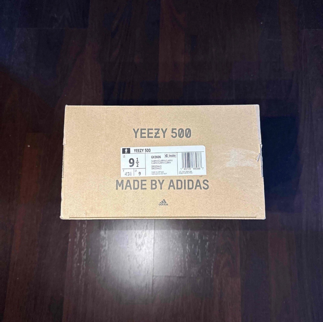 adidas Yeezy 500 Brown Clay Gray Low Top Suede Sneakers GX3606 2021 Men