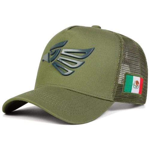 Mexican Eagle Baseball Cap Mexico Flag Trucker Hat Mesh Back Adjustable Unisex